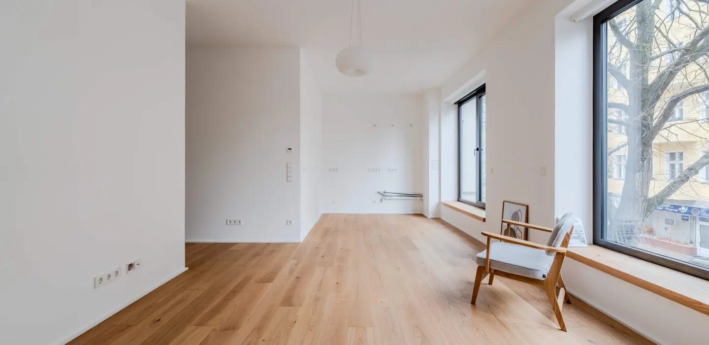 Offener Wohn- und Küchenbereich